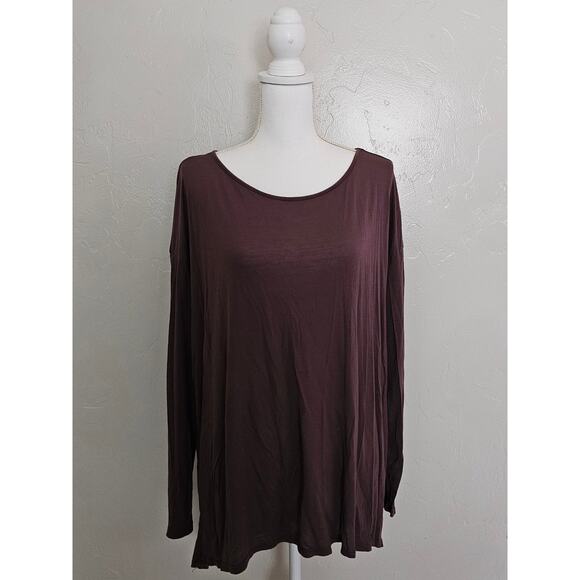 14th & Union Maroon Long Sleeve Top - Picture 1 of 7